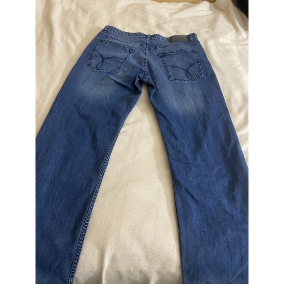 Calvin Klein Relaxed Straight Men’s Blue Denim Jeans Size 36W 30L - Picture 13 of 16
